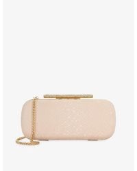 Dune - Body Oval Leather Clutch Bag - Lyst