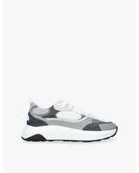 Arne - Flow Runner Leather, Suede And Mesh Trainers - Lyst
