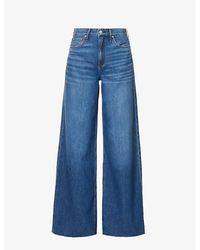 Rag & Bone - Featherweight Sofie Wide-leg Upcycled Denim-blend Jeans - Lyst