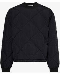 Cole Buxton - Quilted Crewneck Shell-down Sweatshirt X - Lyst