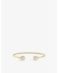 Boucheron - Serpent Bohème 18Ct- And 0.27Ct Brilliant-Cut Diamond Bangle Bracelet - Lyst