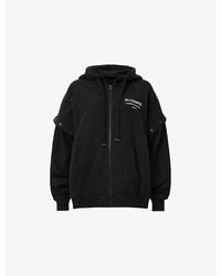 AllSaints - Omnium Amphia Oversized Cotton-Jersey Hoody - Lyst
