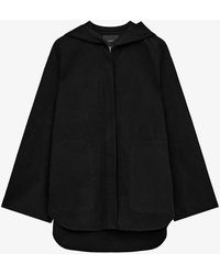 JOSEPH - Simone Relaxed-fit Hooded Wool And Silk-blend Jacket - Lyst