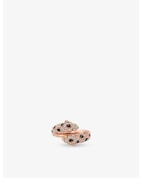 Cartier - Panthère De 18Ct Rose- 0.3Ct Onyx, Emerald And 0.92Ct Brilliant-Cut Diamond Ring - Lyst