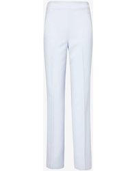 Roland Mouret - Centre-crease Wide-leg High-rise Stretch-woven Trousers - Lyst