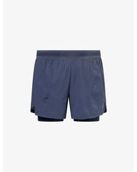 GYMSHARK - Logo-Print 2-In-1 Woven Running Shorts - Lyst