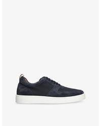 Aurélien - Bayside Suede And Canvas Low-Top Trainers - Lyst