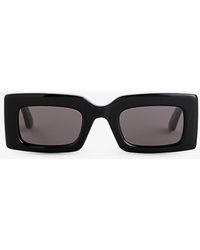 Alexander McQueen - Am0433s Rectangle-frame Acetate Sunglasses - Lyst