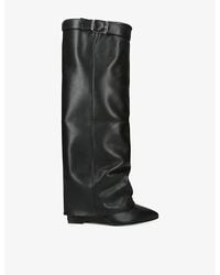 Steve Madden - Corenne Heeled Leather Knee-High Boots - Lyst