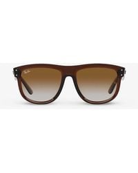 Ray-Ban - Rbr0501s Boyfriend Reverse Square-frame Injected Sunglasses - Lyst