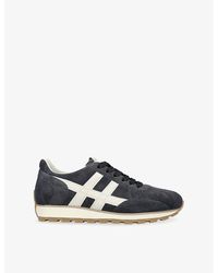 Hogan - Allacciato H671 Slash Suede Trainers - Lyst