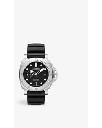 Panerai - Pam01229 Submersible Stainless-steel And Rubber Automatic Watch - Lyst