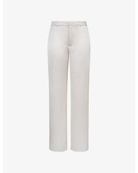House Of Cb - Amaria Relaxed-Fit Satin Trousers - Lyst