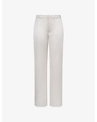 House Of Cb - Amaria Relaxed-Fit Satin Trousers - Lyst