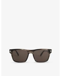 Tom Ford - Calder Square-Frame Acetate Sunglasses - Lyst