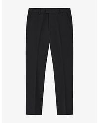 BOGGI - Tapered-Leg Mid-Rise Stretch-Woven Trousers - Lyst