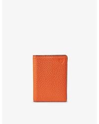 Aspinal of London - Double-fold Logo-embossed Leather Card Holder - Lyst
