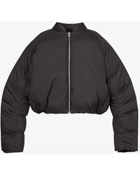Entire studios - Pillow Padded Boxy-fit Shell-down Bomber Jacket - Lyst