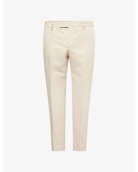 Hackett - Kensington Slim-Fit Cotton-Linen Trousers - Lyst