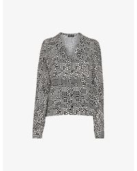 Whistles - Polka-Dot Woven Blouse - Lyst