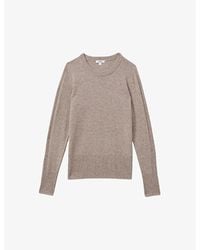 Reiss - Annie Round-Neck Wool-Blend Jumper - Lyst