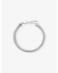 Missoma - Classic Snake Platinum Pvd Plated Stainless-Steel Chain Bracelet - Lyst