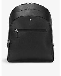 Montblanc - Sartorial Medium Grained-leather Backpack - Lyst