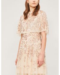 Needle & Thread Valentina Sequin-embellished Tulle Cape - Multicolour