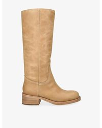 Steve Madden - Riggs Leather Knee-High Boots - Lyst