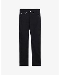 Sandro - Straight Slim-Fit Mid-Rise Stretch-Denim Jeans - Lyst