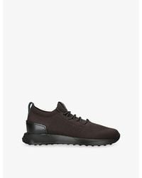 Tod's - Run 63K Calzino Knitted And Leather Trainers - Lyst