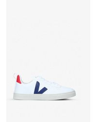 Veja - V-10 Branded Leather Trainers 9-10 Years - Lyst