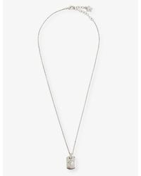 Versace - Medusa-engraved Metal Pendant Necklace - Lyst