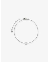 Monica Vinader - Initial B 925 Sterling Chain Bracelet - Lyst