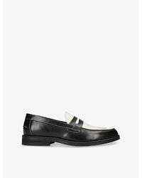 Duke & Dexter - Wilde Pin Up Leather Penny Loafers - Lyst