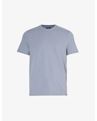 7 For All Mankind - Luxe Performance Short-sleeved Cotton-jersey T-shirt X - Lyst