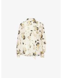Isabel Marant - Fedry Floral-Print Silk-Blend Blouse - Lyst
