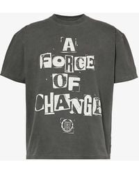 Honor The Gift - Force For Change Graphic-print Cotton-jersey T-shirt X - Lyst