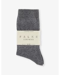 FALKE - Cosy Wool Brand-Print Knit Socks - Lyst