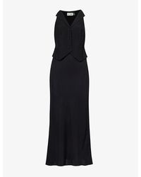 RIXO London - Kimmy Sleeveless Woven Midi Dress - Lyst