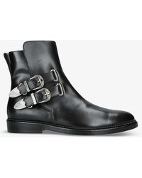 Toga Virilis - Stud-embellished Buckled Leather Chelsea Boots - Lyst