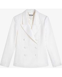 Ted Baker - Astaa Double-breasted Woven Blazer - Lyst
