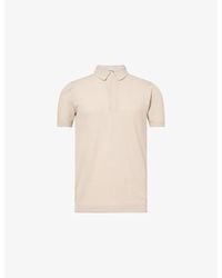 John Smedley - Roth Regular-Fit Cotton-Piqué Polo Shirt - Lyst