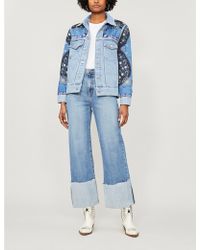 sandro denim jacket womens