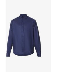 Orlebar Brown - Giles Brand-tab Regular-fit Linen Shirt - Lyst