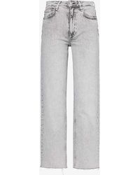 Rag & Bone - Harlow Straight-leg Mid-rise Stretch-denim Jeans - Lyst