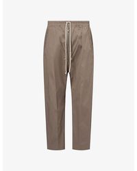 Rick Owens - Bela Straight-Leg Cotton Trousers - Lyst