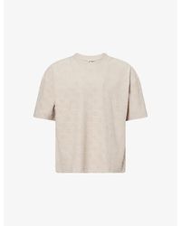 The Couture Club - Emblem Towelling Cotton-Blend T-Shirt - Lyst