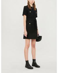Sandro Joann Boucle Mini Dress - Black