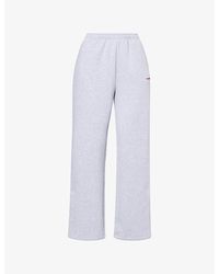 Sisters & Seekers - Brand-Print Wide-Leg Cotton-Blend Jogging Bottoms - Lyst